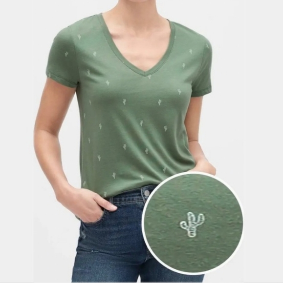 GAP Cactus Print T-Shirt Size M - Picture 11 of 11